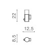 ANGUST 1x40W, E27, SENZOR Nástěnné venkovní svítidlo, PIR senzor pohybu, záběr 170°, dosah +-5m, těleso kov, povrch černá, dif plast opál, pro žárovku 1x40W, E27, 230V, IP44, rozměry 85x220x125mm. náhled 2