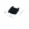 BRAUSO connector, 48V Konektor pro přímy spoj pro magnetický systém, těleso plast a měď, povrch černá, IP20, 48V, rozměry 25x6x30mm. náhled 3