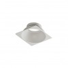 HUGO R Rámeček čtvercový pro svítidlo, materiál hliník, barva bílá, d=90mm, h=40mm, základna SAMOSTATNĚ náhled 1