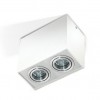 YOLK GU10 2x50W Stropní, přisazené, bodové svítidlo, těleso hliník, povrch bílá, rámeček hliník, výklopný světelný zdroj +-25°, pro žárovku 2x50W, GU10 ES50, 230V, IP20,rozměry: d=cca 180mm,h=120mm, náhled 1