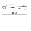 CIRCULO 58 TOP Stropní svítidlo, základna kov, povrch bílá, difuzor sklo opál, pro žárovku 4x60W, E27, 230V, IP20, rozměry: d=580mm, h=70mm náhled 2