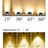 ZB 12W, E27, ZOOM 15°-60° LED žárovka bodová, těleso hliník černá, LED 12W, E27, teplá 3000K, ZOOM nastavitelný vyzařovací úhel 15°-60°, 230V, d=60mm, l=110mm náhled 8