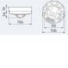 CPO-Z senzor POHYBU stropní Detektor pohybu + zvuk, d=10m, max 2,3kW, 15s-30min, 10-2000Lx, 230V, IP44, d=106, h=52mm náhled 3