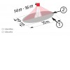 DP-HP 360°, 19x30m MASTER Pohybové čidlo pro pro vysoké prostory, až 16 m, elipsová charakteristika 19x30m, čas 15s-30min, 10-2000Lx, 230V, 2,3kW, IP20, d=98, h=65mm, MASTER náhled 3