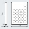 IRDO-05 Dálkový ovladač, pro programování funkcí soumrakového senzoru, dosah 5-6m večer, 2-3m ve dne, napájení baterie CR2032, 80x60x8mm náhled 2