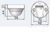 CPR-BA Detektor přítomnosti pro osvětlení, d=24m, 2,3kW, 15s-30min, 10-2000Lx, 230V, IP20, d=98, h=65mm náhled 3