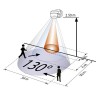 CPO W1 Detektor pohybu černý, záběr 280° dosah max 20m, čas 15s-16min, soumrak 2-2500Lx, 230V, 3kW, IP54, 121x71x85mm, impulzní zap/vyp, možnost IRDO náhled 3