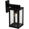 TOLP E27 1X60W IP44 Nástěnné venkovní svítidlo, základna kov, povrch černá, krycí sklo čiré, pro žárovku 1x60W, E27, 230V, IP44, tř.1, rozměry 355x150x225mm náhled 1
