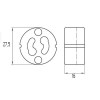 UNIVERSAL COMPONENT Objímka, patice keramická, pro halogenovou žárovku GU10 ES50, ES111, 230V, max. 2A, vč vodičů délky l=150mm náhled 3