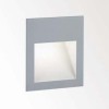 HELI X SCREEN LED Vestavné svítidlo do stěny materiál hliník, povrch šedostříbrná, LED 1W. teplá, 3000K, 350mA, IP54, 90x104x57mm, montážní box samostatně náhled 1