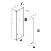 CONCRETE BOX 145 Box pro montáž vestavného svítidla do stěny, nebo do betonu, materiál ocelový plech, 150x210x75mm náhled 1