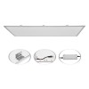 ANCORO K LED 45W 60x60 Stropní, podhledové, přisazené, závěsné svítidlo, těleso hliník, difuzor plast opál mat, LED 45W, 3800lm, teplá 3000K, Ra80, IP20, 595x595x12mm + trafo 30x40x150mm na kabelu náhled 6