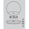 CAME  LED 15W IP44 PIR senzor Přisazené svítidlo, PIR senzor pohybu záběr 160°/360°, dosah 9m, čas 10s-12min, zákl plast bílá, difuzor plast opál, LED 15W, neutr 4100K, 1300lm, Ra80, 230V, náhled 6