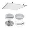 ANCORO LED 45W 625x625mm Stropní, podhledové, přisazené, závěsné svítidlo, těleso hliník, povrch bílá, difuzor plast opál mat, LED 45W, 3800lm, neutrální 4000K, Ra80, IP20, 625x625xmm + trafo 30x40x150mm na kabelu náhled 2