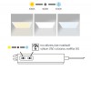 JAMESO 15-24W CCT Stropní, podhledové, svítidlo, těleso hliník, bílá, difuzor plast, LED panel nast. 15-24W, 4000lm, přepín. CCT teplota teplá 3000K - denní 6500K, vyzař.úhel 140°, Ra80, 230V, IP20, tř.2, 595x595x33mm. náhled 4