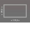 Montážní rám MR129, 120x60 Rám, pro přisazenou montáž LED panelů rozměru 595x1195mm, materiál hliník, povrch hliník, rozměr rámu 600x1200x50mm, DIY šroubovací, rozložený náhled 1
