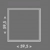 MR121 - Rám pro LED panel 60x60 Montážní rám pro stropní montáž LED panelů, materiál hliník, povrch hliník šedostříbrná, rozměr rámu 600x600x50mm, DIY šroubovací, rozložený náhled 1
