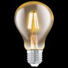 LED žárovka 4W E27 A75 HRUŠKOVÁ NEDODÁVÁ SE!Světelný zdroj LED žárovka hrušková, základna kov, sklo čiré jantar, LED 4W, E27, A75, teplá 2200K, 320lm, Ra80, 230V, životnost 25000h, rozměry d=75mm, h=106mm náhled 1