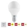 LED 6W 470LM E14 P45 stmívatelná VÝPRODEJ Světelný zdroj žárovka kapková, zákl kov, difuzor plast opál, LED 6W, E14, P45, teplá 3000K, 470lm, stmívatelná STEP stiskem vyp/zap vypínače, Ra80, 230V, d=45mm h=80mm náhled 1