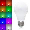 LED 9W 806LM E27 A60 CCT RGBW CONNECT VÝPRODEJ Světelný zdroj žárovka LED 9W, E27, A60, stmívatelná nast, teplota CCT 2700K-6500K, 806lm, Ra80, +RGBW pom dálk ovl součástí, n telef, stř život 25.000h, 15.000x zap/vyp, d=60mm h=116mm náhled 2