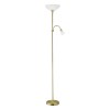 UP 2 VÝPRODEJ Stojací lampa, základna kov, povrch nikl mat, difuzor plast, sklo, opál, pro žárovku 1x60W/E27, A60, 1x25W/E14, 230V, IP20, tř.2, d=275mm, h=1765mm, vč. 2x vypínače náhled 3