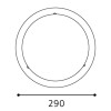 PLANET 1 Stropní svítidlo, černá, lakované sklo bílé, čiré, 1x60W, E27, A60, 230V, IP20, d=290mm náhled 6