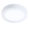 FUEVA-Z CONNECT-Z Stropní svítidlo, kov nikl, difuzor plast, LED 20W, 2700lm, dálk ovl, nebo smart telefon Bluetooth, stmív, nast teplota CCT teplá 3000K-denní 6400K, Ra80, 230V IP44, d=285mm, h=28mm náhled 4