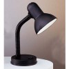 PITTY BASIC Stolní lampa, těleso kov, flexibilní nastavitelné rameno plast, barva bílá, pro žárovku 1x60W, E27, A60, 230V, IP20, h=300mm, základna =125mm, s vypínačem. náhled 1