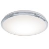 VIVI LED 16W VÝPRODEJ Stropní svítidlo, základna kov, povrch chrom, difuzor plast opál, LED 16W, teplá 3000K, 1500lm, 230V, IP20, tř.1, rozměry d=385mm, h=80mm náhled 1