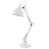 BORGILLIO Stolní lampa, 2 ramena, nastav směr svícení, těleso kov, povrch chrom, pro žárovku 1x40W, E27, A60, 230V, IP20, tř.2, rozměry d=190mm, h=710mm, vypínač na kabelu náhled 3