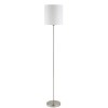 PASTERI VÝPRODEJ Stojací lampa, základna kov, povrch nikl mat, stínítko textil bílá, pro žárovku 1x60W, E27, 230V, IP20, tř.2, rozměry d=280mm, h=1575mm, vč vypínače na kabelu náhled 1