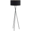 FONDACHELLI VÝPRODEJ Stojací lampa, trojnožka, základna kov, povrch nikl mat, stínítko textil vnější bílá, vnitřní stříbrná, pro žárovku 1x60W, E27, A60, 230V, IP20, tř.2, rozměry d=510mm, h=1515mm, vypínač na náhled 3