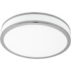 PALERMO 2 VÝPRODEJ Stropní svítidlo, základna kov, povrch bílá, difuzor plast opál, chromové detaily, LED 24W, teplá 3000K, 230V, IP20, tř.1, rozměry d=410mm, h=60mm náhled 1
