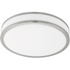 PALERMO 2 VÝPRODEJ Stropní svítidlo, základna kov, povrch bílá, difuzor plast opál, chromové detaily, LED 24W, teplá 3000K, 230V, IP20, tř.1, rozměry d=410mm, h=60mm náhled 2