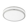 PALERMO 2 VÝPRODEJ Stropní svítidlo, základna kov, povrch bílá, difuzor plast opál, chromové detaily, LED 24W, teplá 3000K, 230V, IP20, tř.1, rozměry d=410mm, h=60mm náhled 3