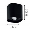 CAMINALES-Z VÝPRODEJ Stropní přisazené svítidlo, kov, černá, 1x4,9W, GU10, dálk ovl.(samost.), telefon, Zigbee, Bluetooth, CCT teplá 3000K - denní 6400K, 345lm, RGBW, Ra80, 230V, IP20, tř.2., 125x125x120mm náhled 2
