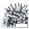VR BASIC 100 LED řetěz bílá svítí stále IP44, 10m VÝPRODEJ Spojovatelný vnitřní/venkovní vánoční řetěz, 100 LED studená, svítí stále, svítící část 10m, rozteč 0,1m, IP44, kabel černá, trafo SAMOSTATNĚ náhled 2
