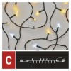 VR BASIC 100 LED řetěz bílá svítí stále IP44 VÝPRODEJ Spojovatelný vnitřní/venkovní vánoční řetěz, 100 LED studená, svítí stále, svítící část 10m, rozteč 0,1m, IP44, kabel černá, trafo SAMOSTATNĚ náhled 6