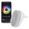 WIFI PIR senzor Noční orientační světlo do zásuvky, PIR senzor pohybu, dosah až 4m, bílá, TUYA smart WiFi, LED 0,7W, bílá 10lm, RGB, 230V, IP20, rozměry 55x75x80mm. náhled 1