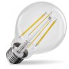 LED žárovka čirá E27 8,5W stmívatelná Světelný zdroj, žárovka hrušková, sklo čiré, LED 8,5W, 1055lm, E27, A60, teplá 2700K, stmívatelná, 230V, d=60mm, l=106mm náhled 1