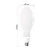 LED žárovka opál E27 36W Světelný zdroj žárovka, zákl kov, difuzor plast opál, LED 36W, E27, ED90, neutrální 4000K, Ra80, 230V, vyzařovací úhel 330°, stř život 25.000h, d=90mm h=245mm náhled 2