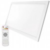 CHRISE RC 25W CCT Stropní přisazené svítidlo, těleso kov, povrch bílá, difuzor plast opál, LED 25W, 2100lm, dálk. ovl (součástí) CCT teplota teplá 2700K-denní 6000K, stmív, 230V, IP20, rozměry 595x295x52mm náhled 1
