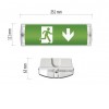LAMIN 3W IP65 Nouzové svítidlo, trvalé i nouzové svícení, záloha 3h, plast bílá, krycí plast transparentní, LED 3W, 150lm, denní 6500K, 230V, IP65, IK08, rozměry 351x111x63mm. náhled 3