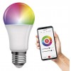 Smart Bulb 11W E27 Smart TUYA WIFI Světelný zdroj, žárovka, sklo a kov, LED 11W, 1050lm, E27, dálk ovl, nebo smart tel. TUYA, WiFi, stmív., nast CCT, 2700K až 6500K, RGB, Ra80, 230V, životnost 20 000h, rozměry d=60mm, l=120mm náhled 3