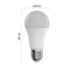 Smart Bulb 11W E27 Smart TUYA WIFI Světelný zdroj, žárovka, sklo a kov, LED 11W, 1050lm, E27, dálk ovl, nebo smart tel. TUYA, WiFi, stmív., nast CCT, 2700K až 6500K, RGB, Ra80, 230V, životnost 20 000h, rozměry d=60mm, l=120mm náhled 4