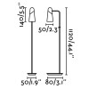 LAO-LED Stojací lampa, nast směr svícení, základna kov, těleso kov, povrch lak černá mat, difuzor plast mat, LED 1x4W, teplá 3000K, 400lm, 230V, IP20, tř.2. rozměry základna 50x80mm h=1120mm náhled 5