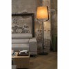 WEDERN STANDT 1x15W E27 Stojací lampa, základna kov, těleso kov, povrch lak černá mat, stínítko dřevo třešňové, pro žárovku 1x15W, E27, 230V, IP20, tř.2. rozměry d=510mm h=1820mm náhled 3