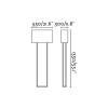 PEPER 2x20W, E27 Stojací lampa, základna kov barva tmavě hnědá, stínítko textil béžová, pro žárovku 2x20W,E27, 230V, IP20, rozměry d=550mm, h=300mm, l=1350mm náhled 3
