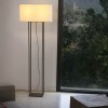 VESPER Stojací lampa, základna kov barva tmavě hnědá, stínítko textil béžová, pro žárovku 2x20W,E27, 230V, IP20, rozměry d=550mm, h=300mm, l=1350mm náhled 4