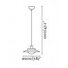 SIDE Stropní svítidlo, základna kov černá , difuzor sklo opál, vnitřní barva měděná, LED 1x5W, G9, 230V, IP20, rozměry d=200mm, vč. závěsu l=1200mm. lze zkrátit náhled 8